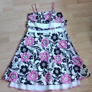 Gemini Sleeveless Floral Print Dress